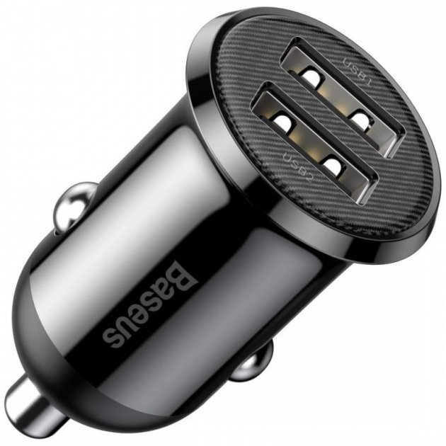 АЗП Baseus Grain Pro 4.8 2USB - (Чорний)