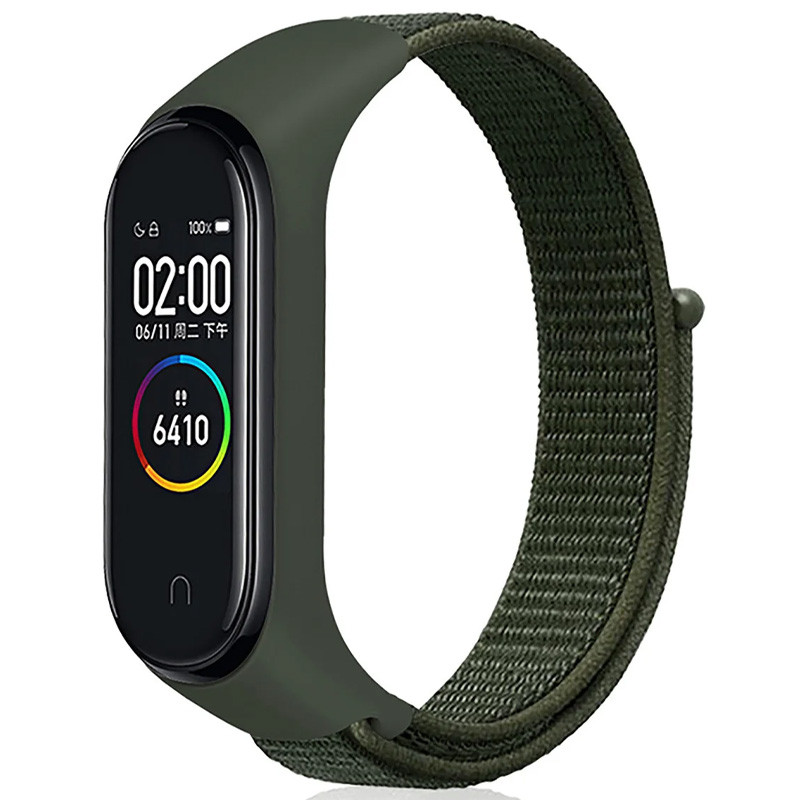 Ремінець Nylon Sport Loop для Mi Band 5/6 (Зелений)