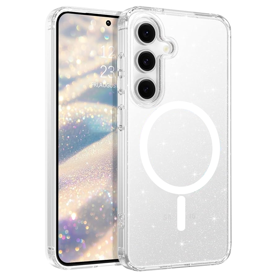 Чохол MaiKai Crystal Series witn Magnetic для Samsung Galaxy S25 (Crystal Glitter)