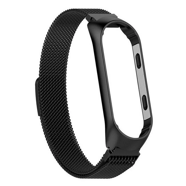 Ремінець Milanese Loop Design для Xiaomi Mi Band 5/6 (Чорний)