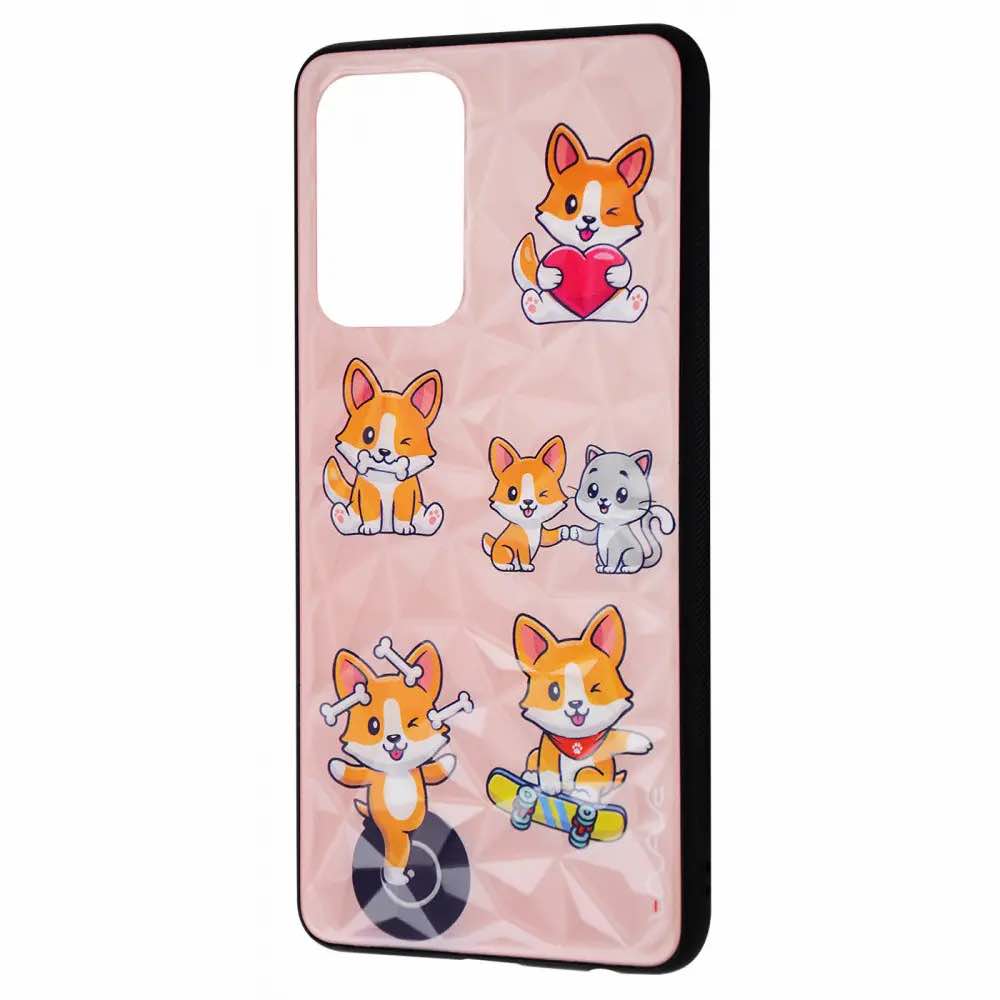 Чохол WAVE Majesty Case Samsung Galaxy A52 (A525F) (грайливий коргі/світло-рожевий)