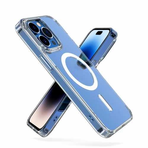 Чохол Mutural Jingtou series Magsafe TPU + PC Case for iPhone 14 Plus Transparent