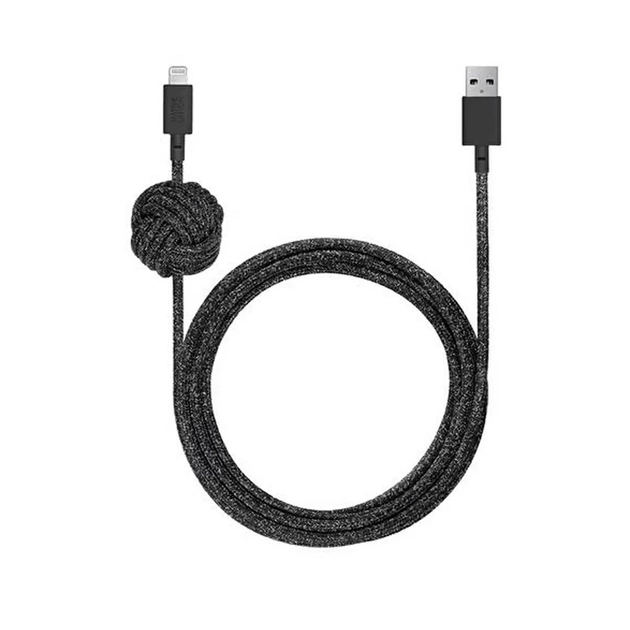 Кабель Native Union Night Cable USB-C to Lightning Cosmos Black (3 m) (NCABLE-CL-CS-BK-NP)