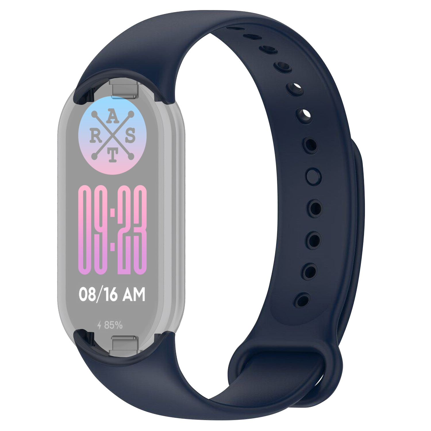 Силіконовий ремінець для Xiaomi Mi Band 8/9 (Темно-синій / Midnight blue)