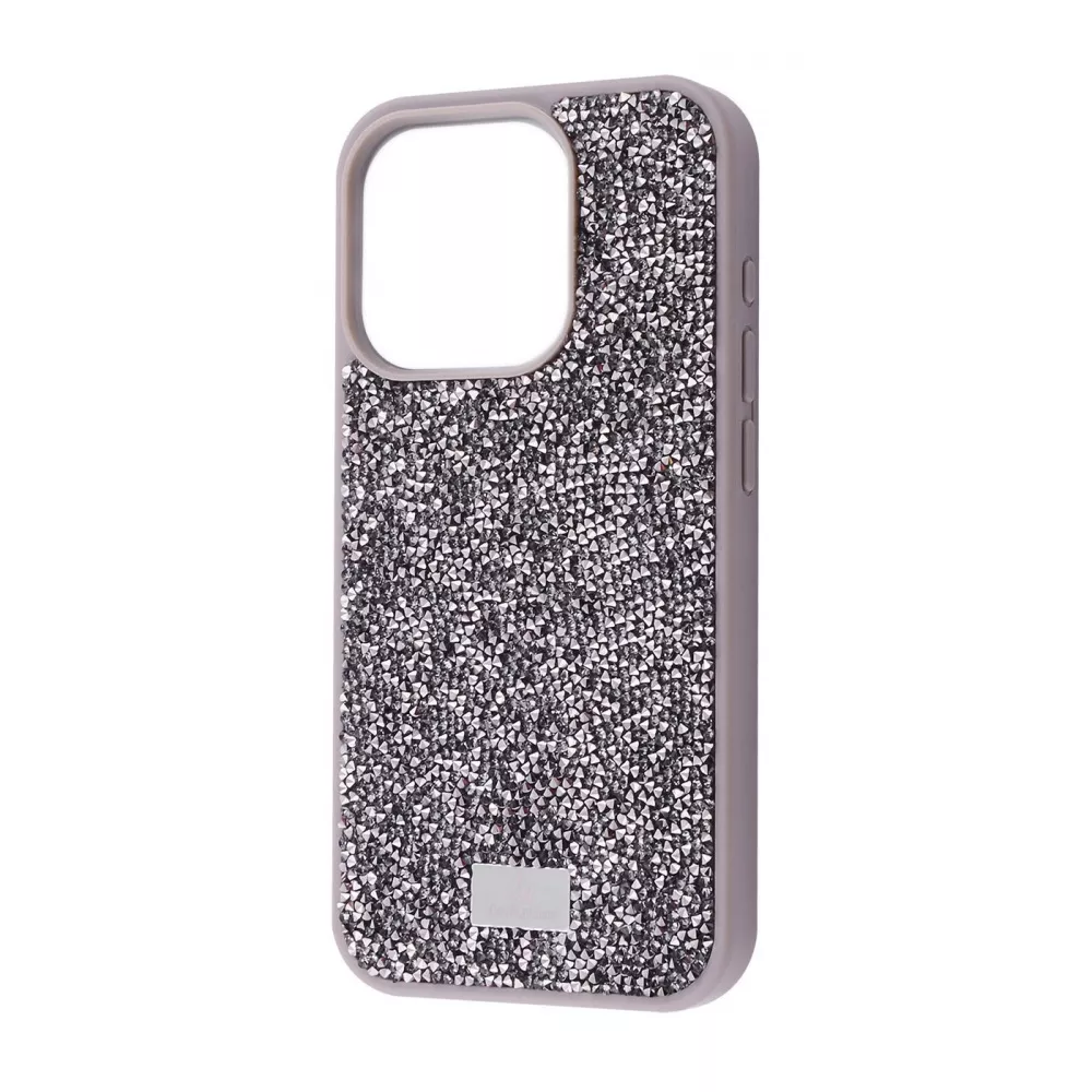 Чохол Bling World Rock Diamond (TPU) iPhone 16 Pro Max (сірий титан)