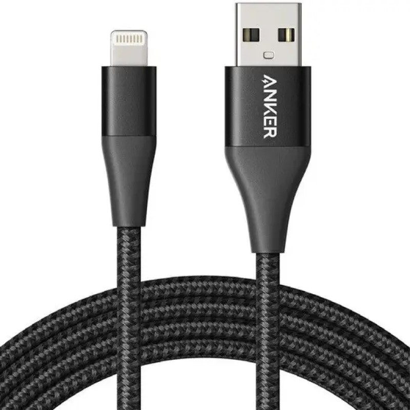 Кабель ANKER Powerline+ II Lightning - 0.9м (Чорний)