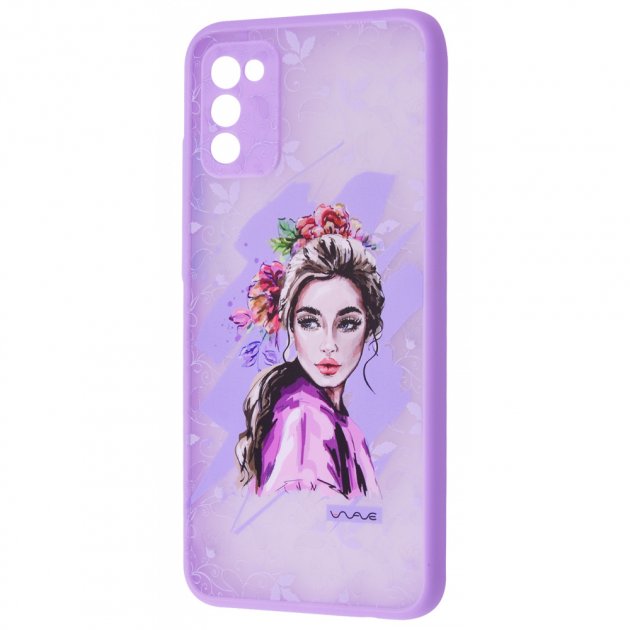 Чохол WAVE Cartoon Case (PC+TPU) для Samsung Galaxy A02s (foxy eyes)