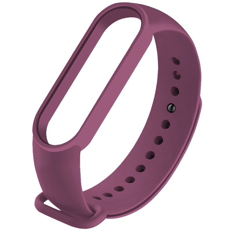 Силіконовий ремінець для Xiaomi Mi Band 5/6 - (Фіолетовий / Grape)