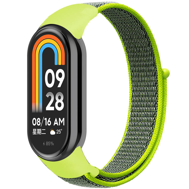 Ремінець Nylon New для Xiaomi Mi Band 8/9 (Bright Green)