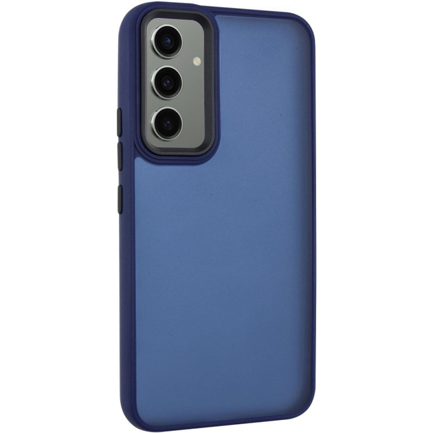 Чохол TPU+PC Lyon Frosted для Samsung Galaxy A35 (Navy Blue)