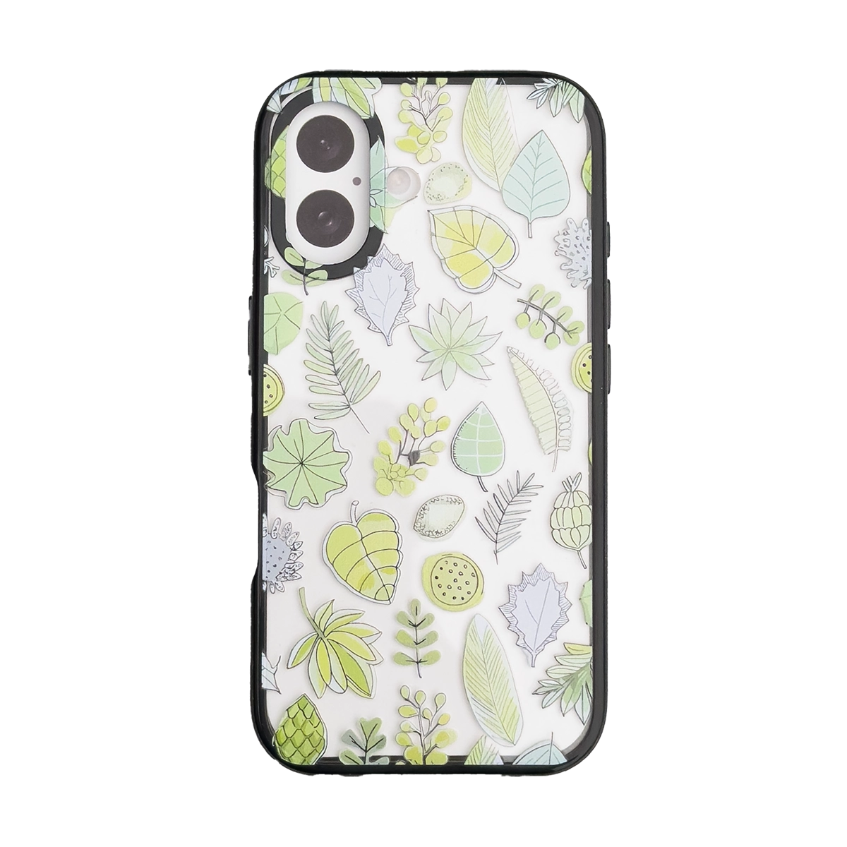 Чохол MaiKai Titan Art Series для iPhone 16 (Green Leaves)
