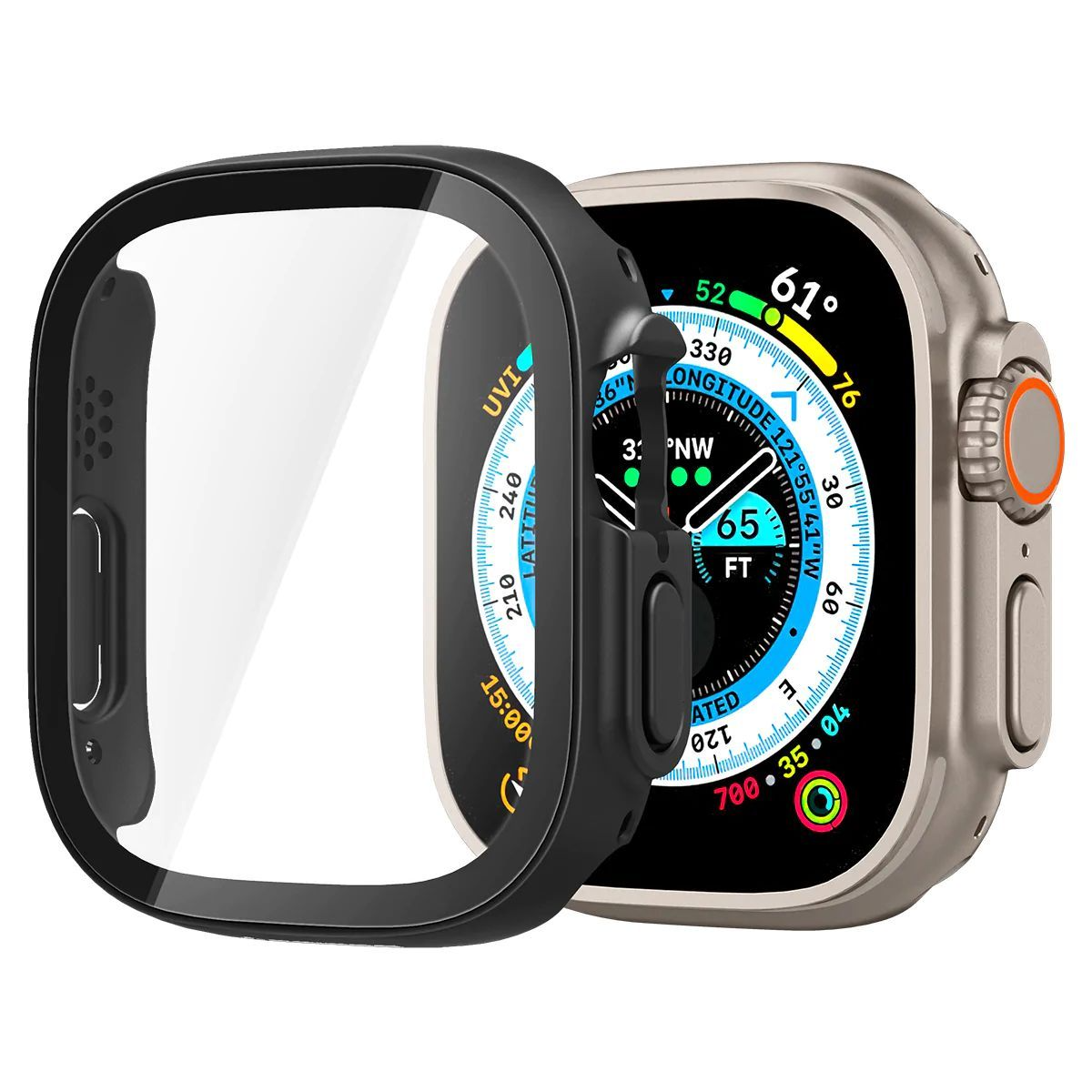 Чохол-накладка Spigen для Apple Watch Ultra (49mm) Thin Fit, Black