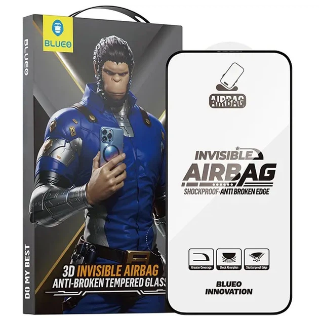 Захисне скло Blueo для iPhone 17 Air NPB35 3D Invisible Airbag Anti-broken Black