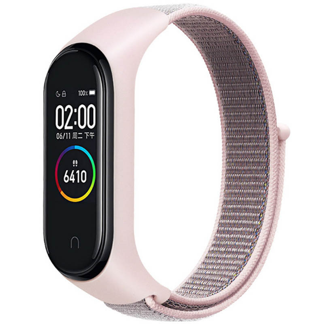 Ремінець Nylon New для Xiaomi Mi Band 3/4/5/6/7 (Pink Sand)