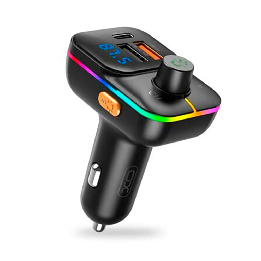 FM трансмітер XO BCC-09 25W 2 USB/USB-C Black