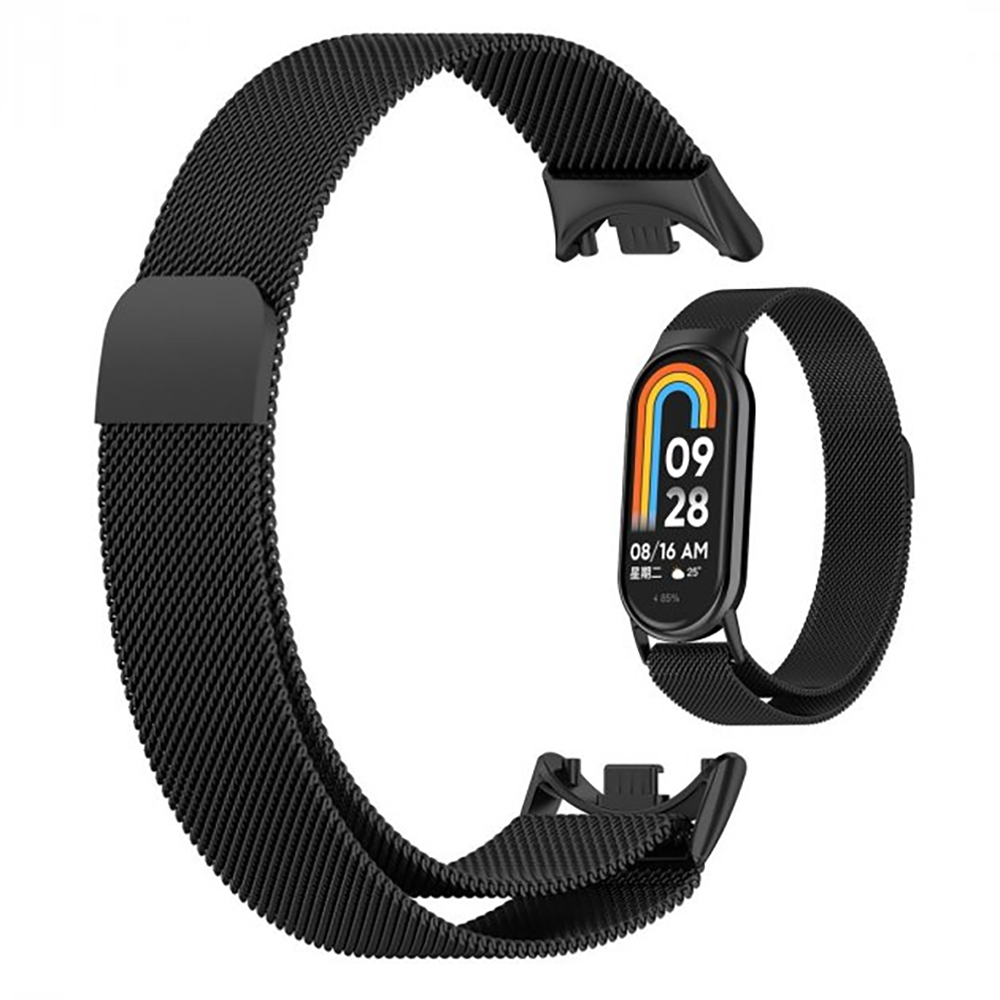 Ремінець Milanese Loop Xiaomi Mi Band 8 (чорний)