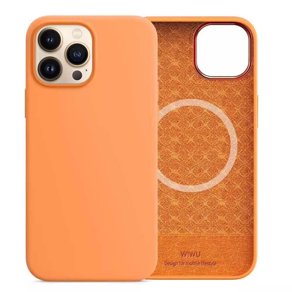 Чохол WIWU Silicone Magnetic Series для iPhone 13 Pro (Marigold)