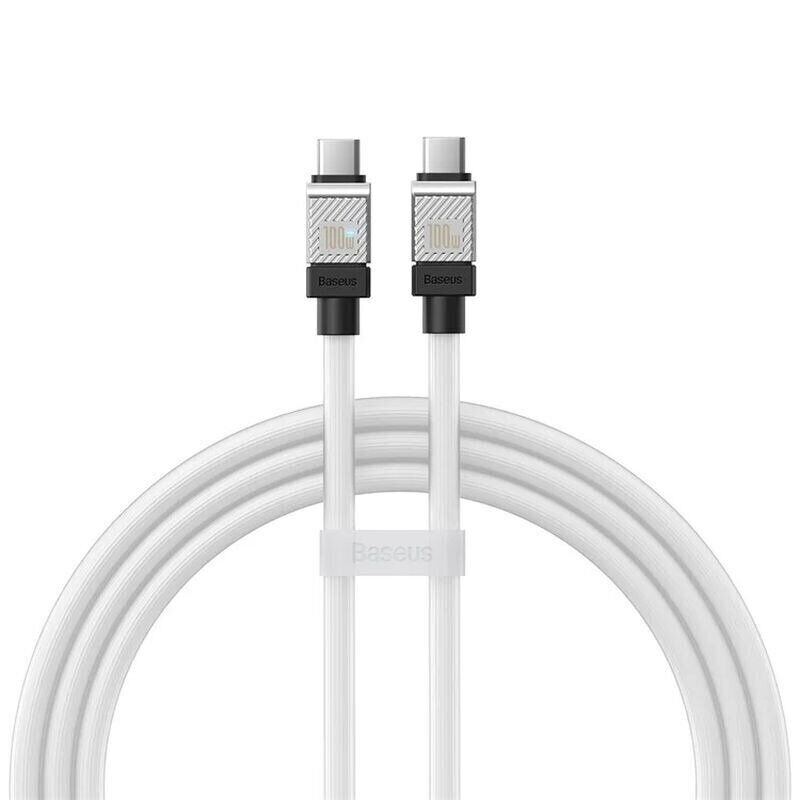 Кабель Baseus CoolPlay Series Type-C to Type-C 100W 1m White