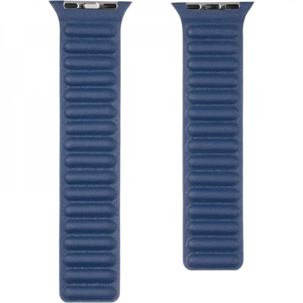 Ремінець Leather Link для Apple Watch 38/40mm (Синій/Navy Blue)