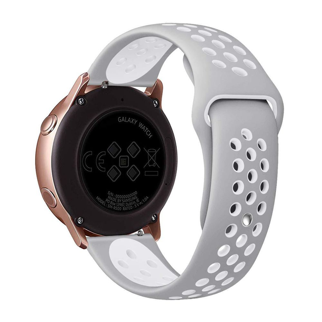 Ремінець Iniversal Nike 22mm Nike (для Xiaomi, Huawei, Samsung) Gray/White