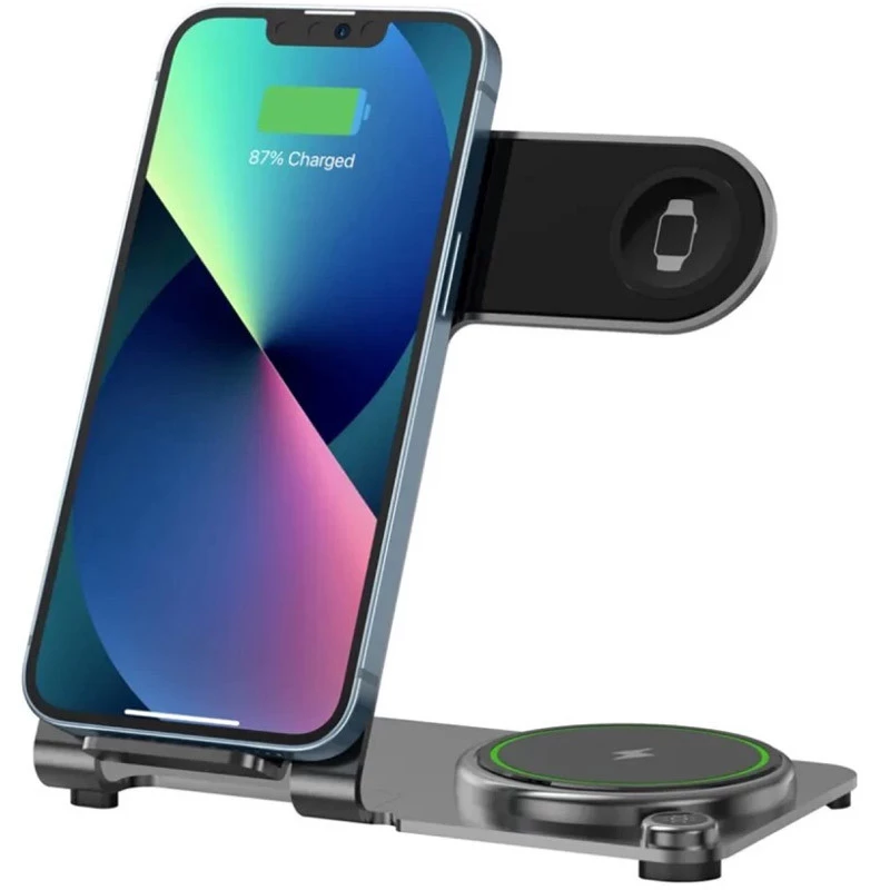 БЗП WIWU Wi-W005 3 in 1 wireless charger (Black)