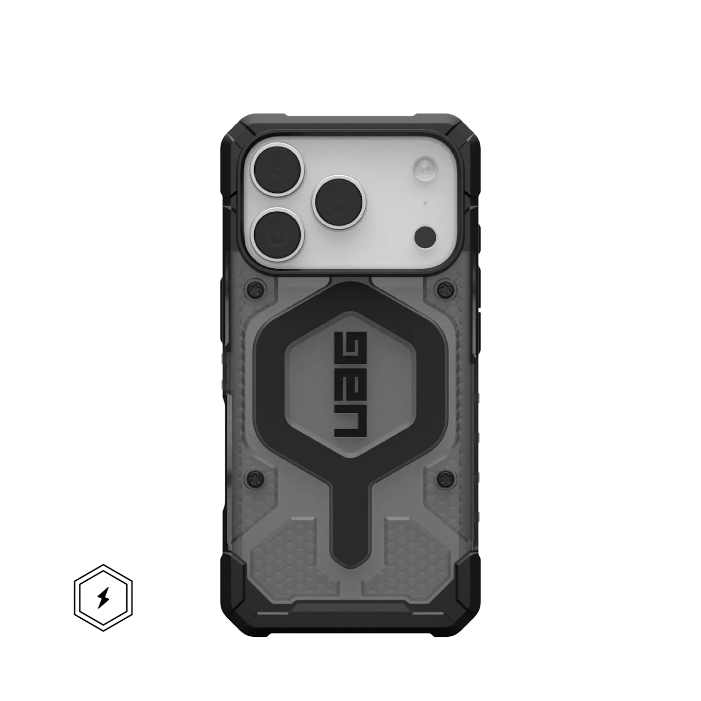 Чохол UAG для iPhone 17 Pro Max, Pathfinder Clear MagSafe, Ash/Black