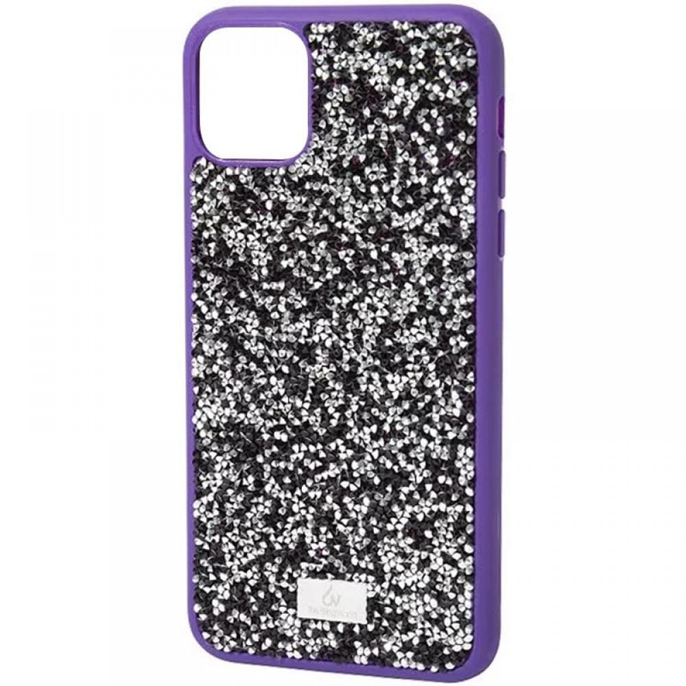 Чохол Bling World Rock Diamond (TPU) iPhone 14 (фіолетовий)