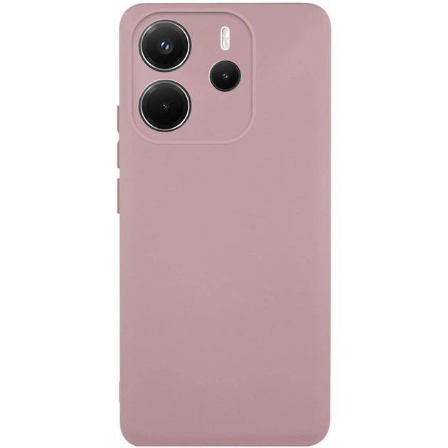 Чохол Silicone Cover Lakshmi Full Camera (AAA) with Logo для Xiaomi Redmi Note 14 4G (Рink Sand)