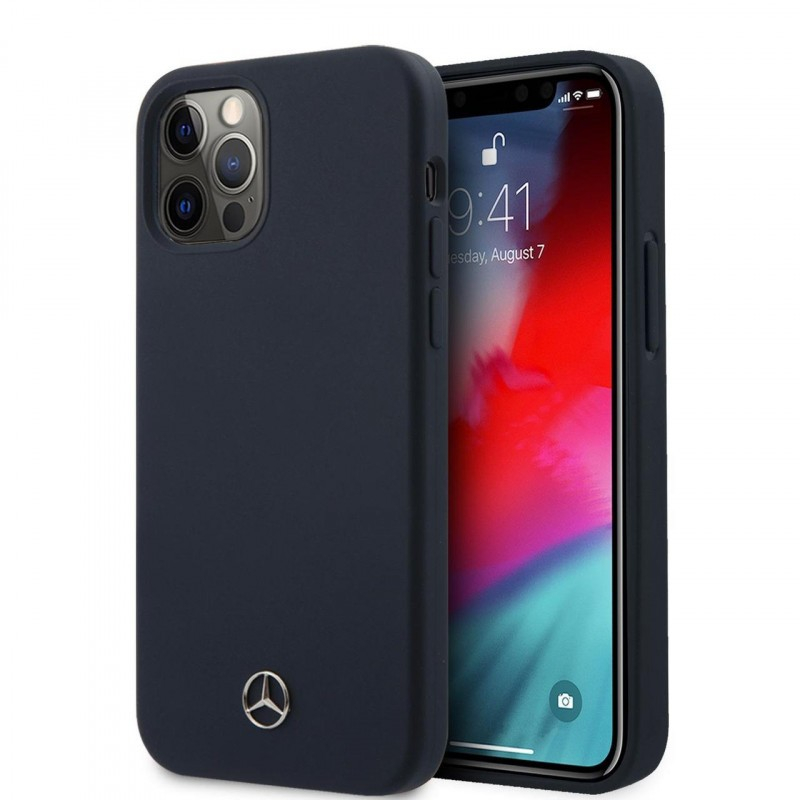 Чохол Silicone Mercedes-Benz Case iPhone 13 Pro (black)