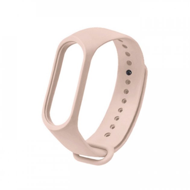 Силіконовий ремінець для Xiaomi Mi Band 5/6 - (Рожевий / Pudra)
