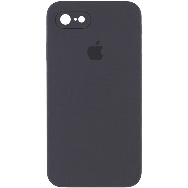 Чохол Silicone Case Square Full Camera Protective (AA) для Apple iPhone 7/8/SE (2020) (Dark Gray)