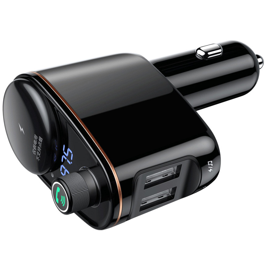АЗП Baseus FM Launcher Locomotive 3,4A 2USB (black)
