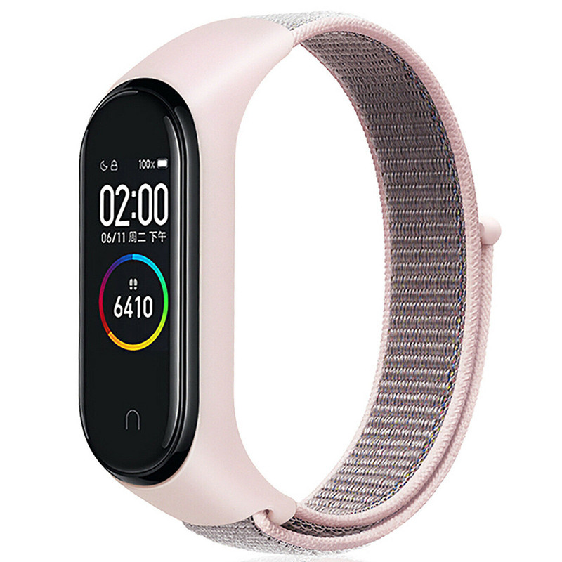 Ремінець Nylon Sport Loop для Mi Band 5/6 - Pink