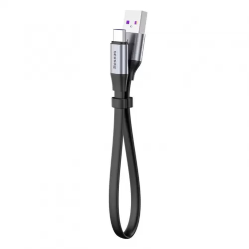 Кабель Type-C Baseus Simple HW Quick Charge 23cm, 40W, 5A (чорний/сірий)