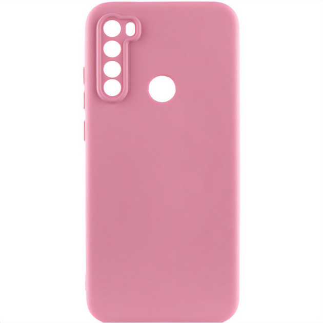 Чохол TPU GETMAN Liquid Silk Full Camera для Xiaomi Redmi Note 8T (Рожевий / Pink)