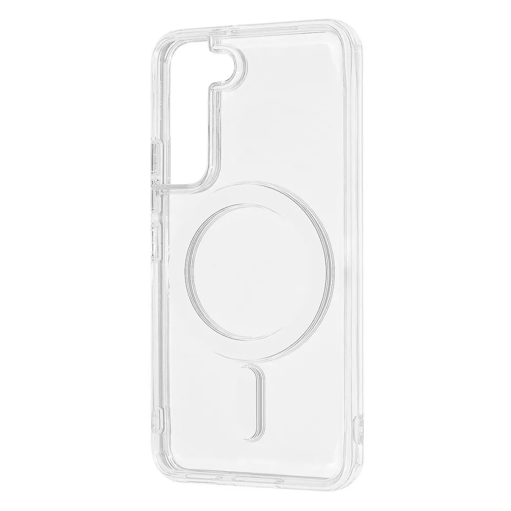 Чохол WAVE Clear Case (PC+TPU) with Magnetic Ring Samsung Galaxy S22 (прозорий)