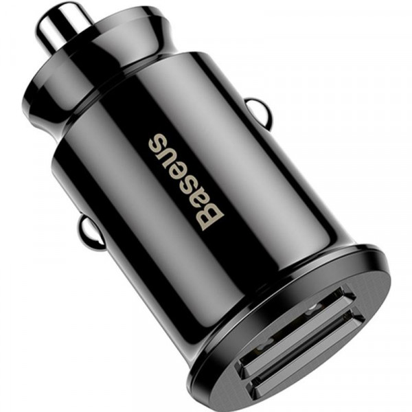 АЗП Baseus Grain 3.1A 2USB - Black