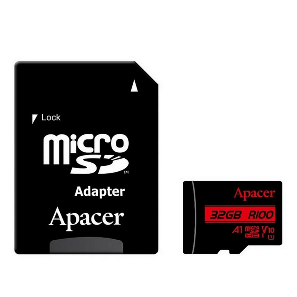 Карта пам'яті Apacer microSD  32GB C10 UHS-I R100MB/s + SD