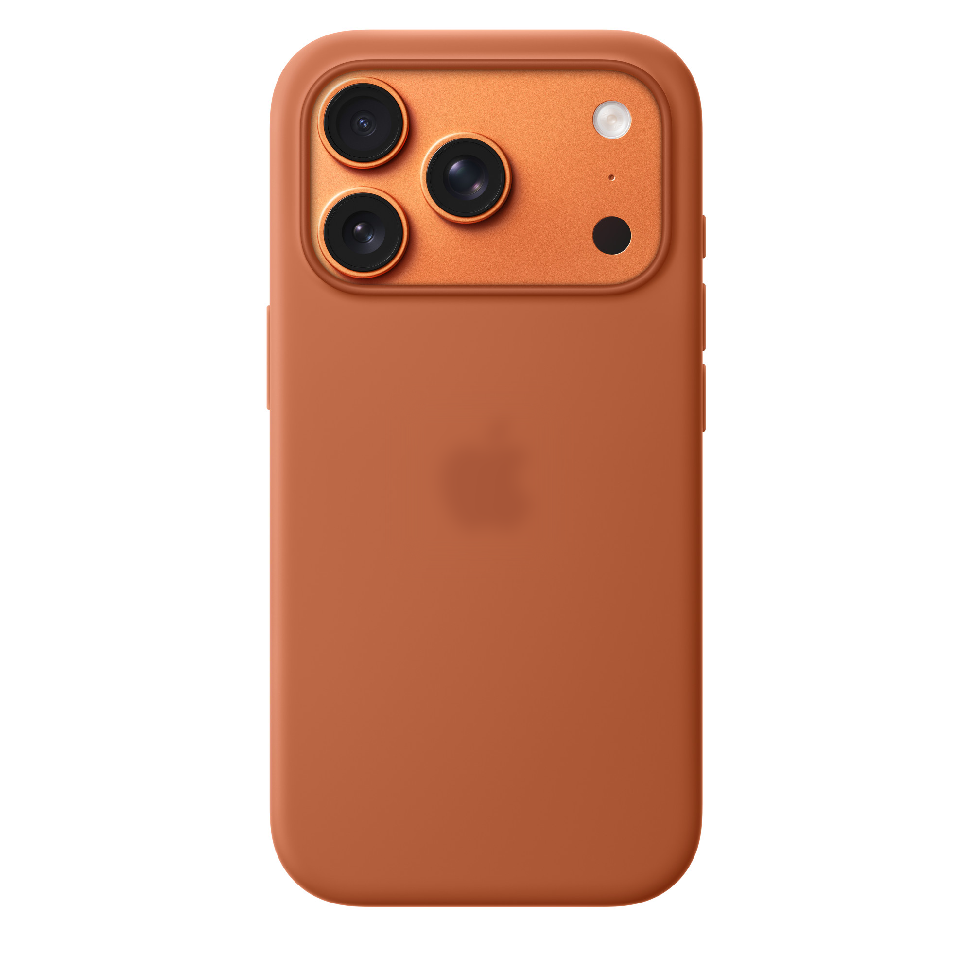 Чохол Silicone Case with Button, Animation & MagSafe iPhone 17, Terra Cotta (OEM)