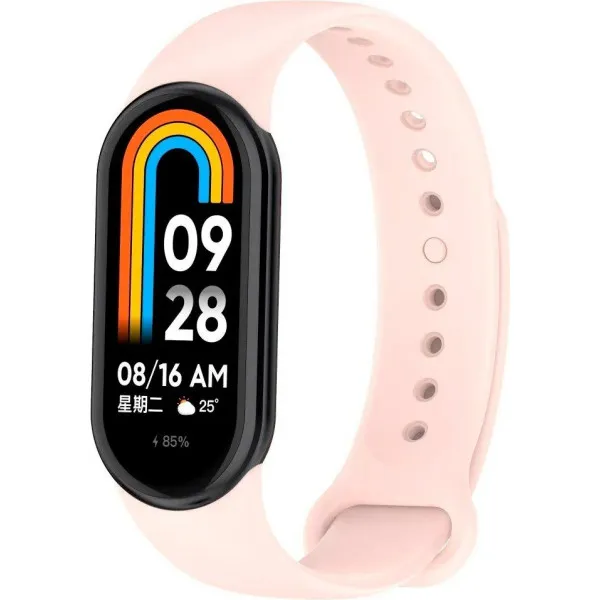 Ремінець Silicone Xiaomi Mi Band 8 (рожевий пісок)