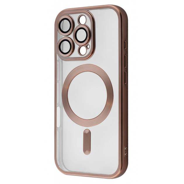 Чохол Metal Matte Case with Magnetic Ring iPhone 14 Pro (золотий)