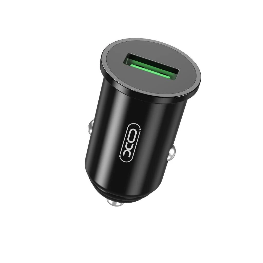 АЗП XO TZ12/CC35 18W/1 USB QC 3.0 Black