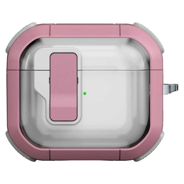 Футляр протиударний Locking Button для навушників Airpods 4 (Pink)