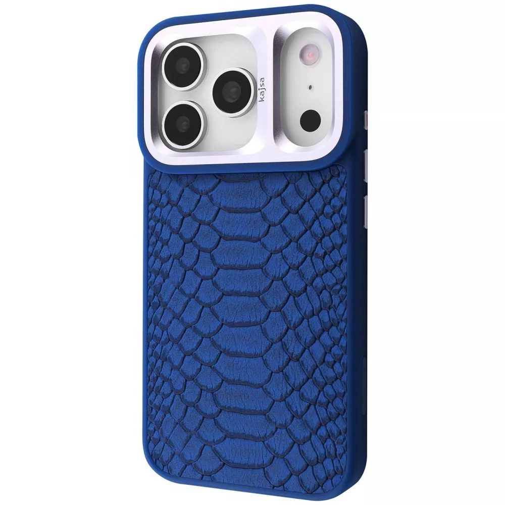 Чохол Kajsa Snake Pattern with Magnetic Ring iPhone 17 Pro Max (синій)