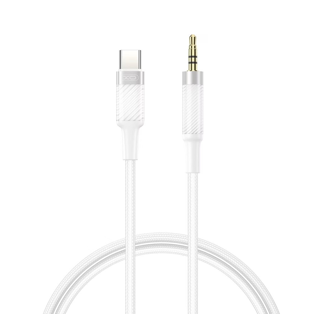 Перехідник XO NB-R279B Type-C (Male) - 3,5 (Female) White