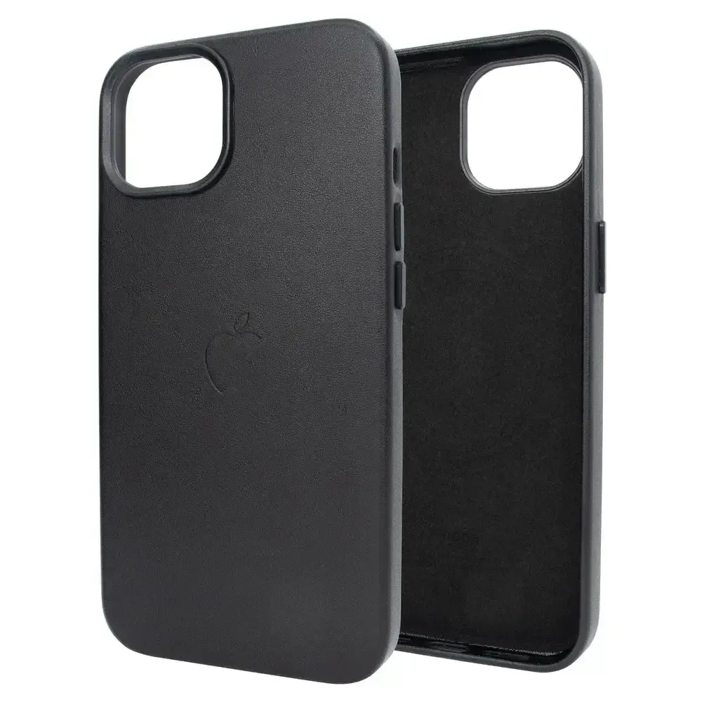 Чохол Leather Case with MagSafe for iPhone 16, Black (OEM)