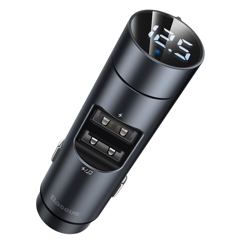 АЗП Baseus FM Launcher Energy Column PPS 2USB (сірий)