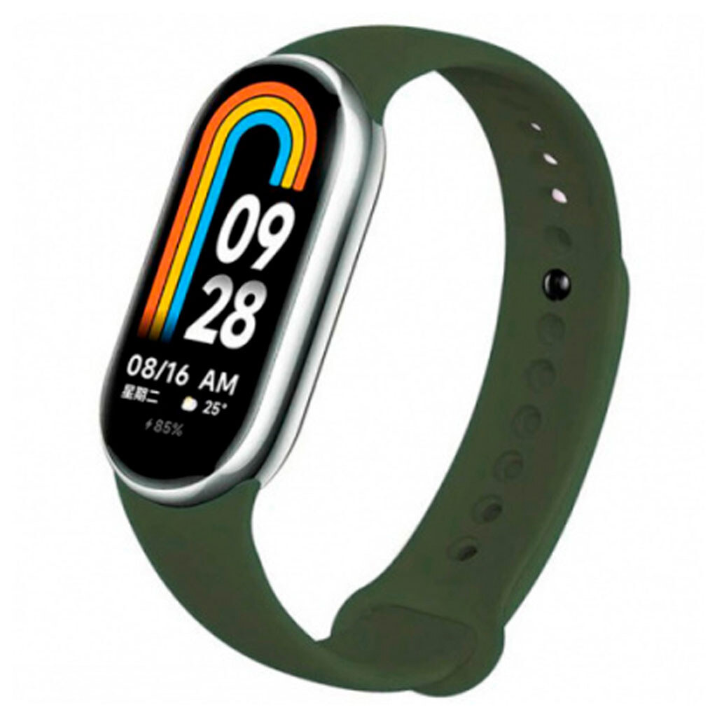 Ремінець Silicone Xiaomi Mi Band 8 (лісовий зелений)
