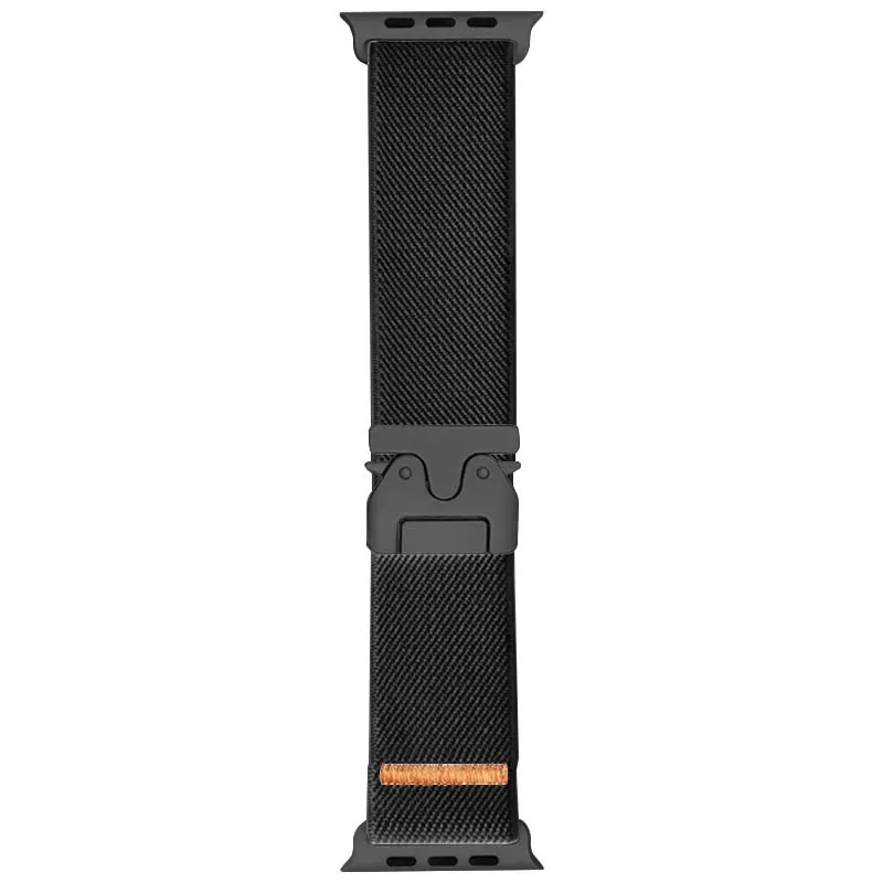 Ремінець Nylon New Design для Apple Watch 42/44/45/46/49mm (Black)