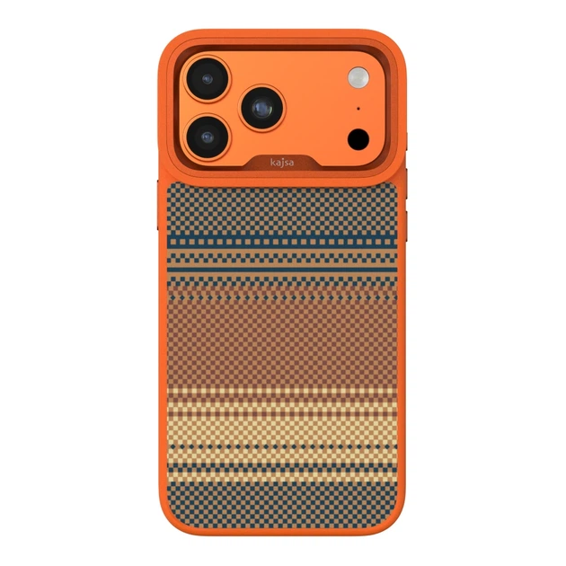 Чохол Kajsa Resort Collection Gradient Stripe with MagSafe для iPhone 17 Pro Orange Plus O-Ring